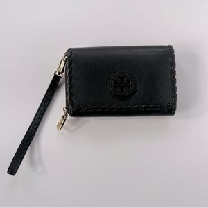 Tory Burch Black Leather Wristlet